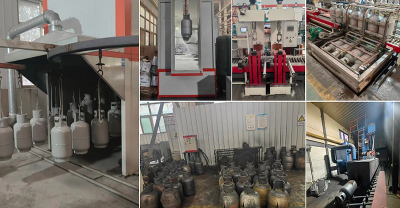 Ligne de test de pression d'eau des bouteilles de GPL et autres &eacute;quipements auxiliaires