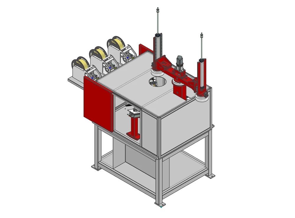 Machine &agrave; souder les colliers/anneaux de protection/poign&eacute;es pour la fabrication de bouteilles de GP
