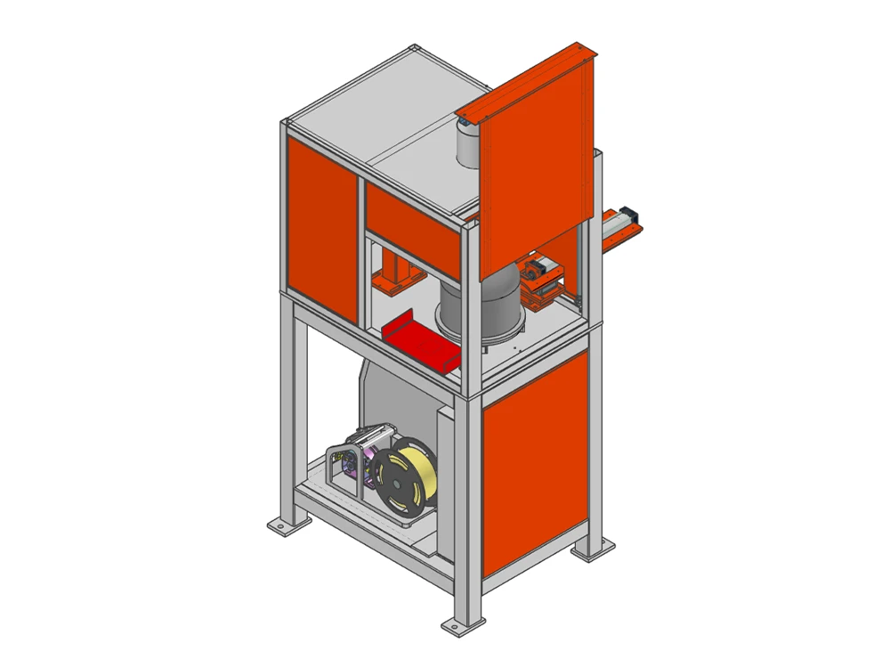 Machine de soudage de cols de valve semi-automatique pour la fabrication de bouteilles de GPL