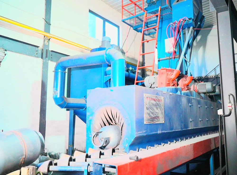 Machine de grenaillage pour ligne de production de bouteilles de GPL